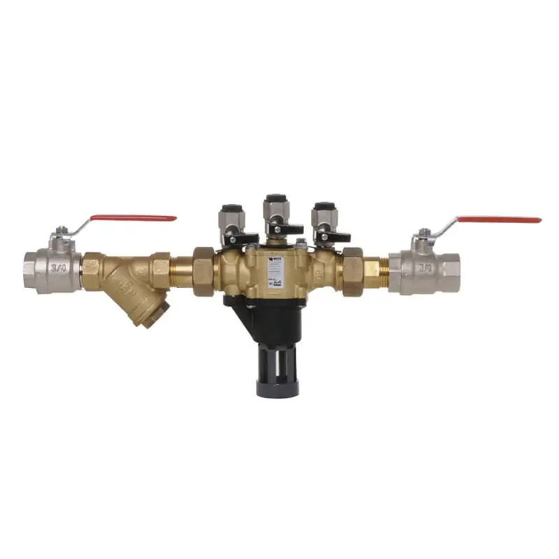 Watts terugstroombeveiliging, messing, 2x bu.dr., BA bev, BA BM 050, + trechter+filter+2 afsl, 2" Gecertificeerd