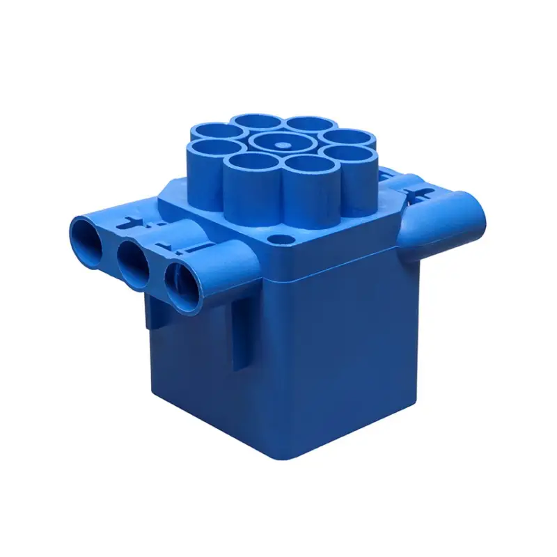 ABB centraaldoos, vierkant, type 169, 6x 16 mm zijkant, 8x 16 + 1x 19 mm bodem, d = 76 mm, + deksel Hete Deal