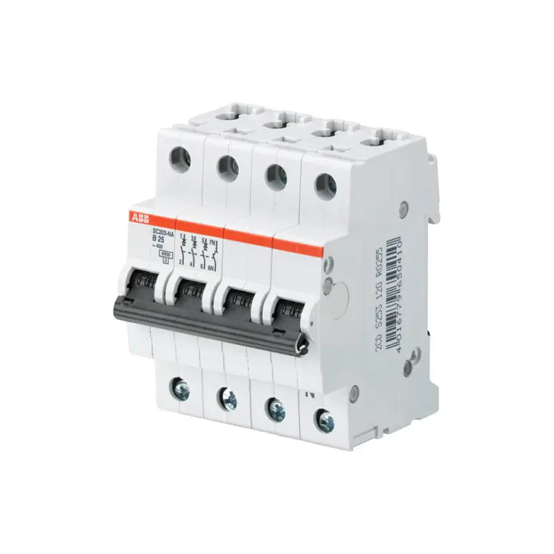 ABB installatieautomaat, type SC 203 B16 NA, 3P+N, 6 kA, B-karakteristiek, 16 A Tijdelijk Beschikbaar