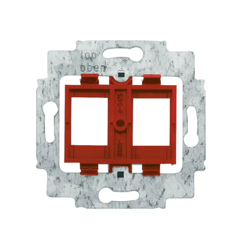 ABB Busch-Jaeger draagring, 2x modular jack, rood Gratis Retour