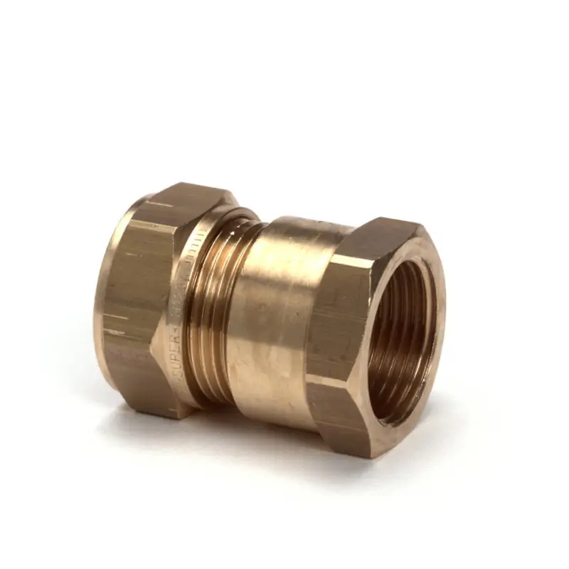 VSH schroefkoppeling, Super, S1204, messing, knel x binnendraad, Kiwa, 15 mm x &frac34;" Betaalbaar