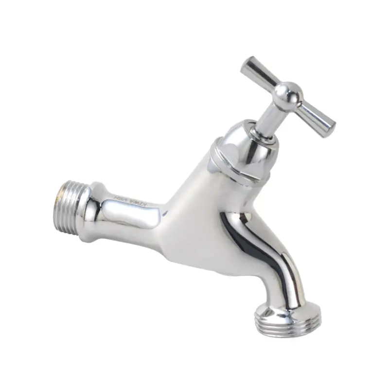 Aanbieding Beluchterkraan, messing verchroomd, krukbediend, Kiwa, &frac12;" buitendraad x slangwartel