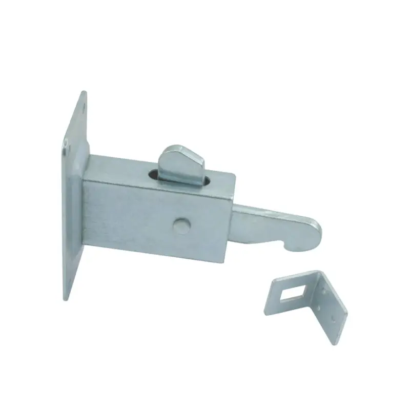 Actieprijs Deurvastzetter met muurplaat, geperst, verzinkt, 120 x 67 x 7 mm