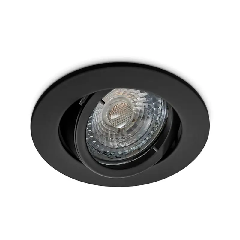 Alleen Vandaag Norton HLK-A inbouwspot / schijnwerper, excl lamp, GU10, zwart, kantelbaar, 50W, IP20