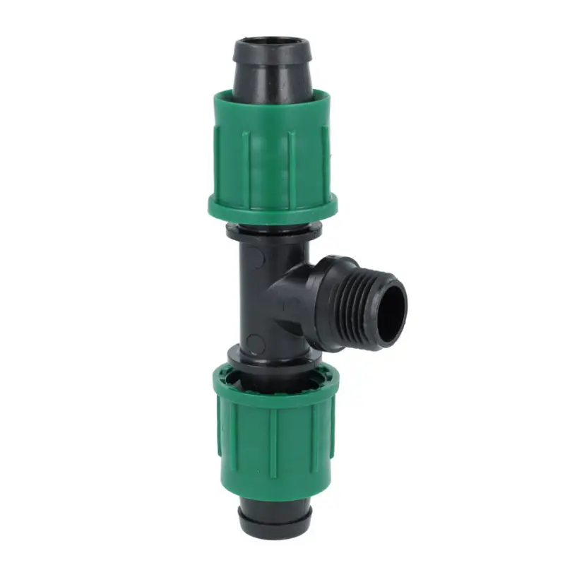 Alleen Vandaag Irritec T-stuk, 2x driptape / 1x buitendraad, 16 mm x &frac12;"