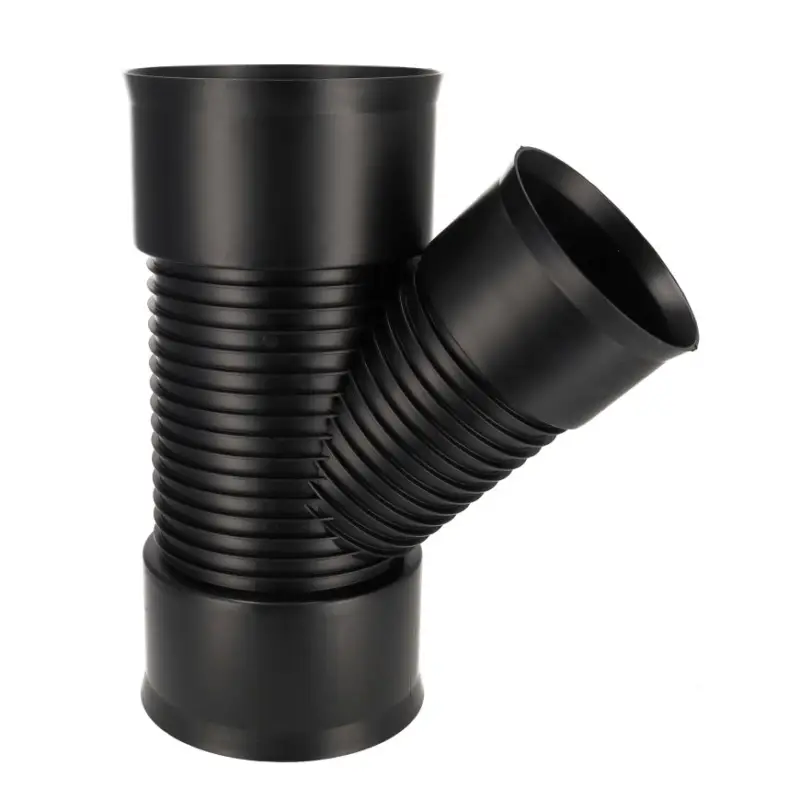 Aanbieding AQUATUB verloop T-stuk 45°, met rubberring, hdpe, SN8, DN150 x DN250