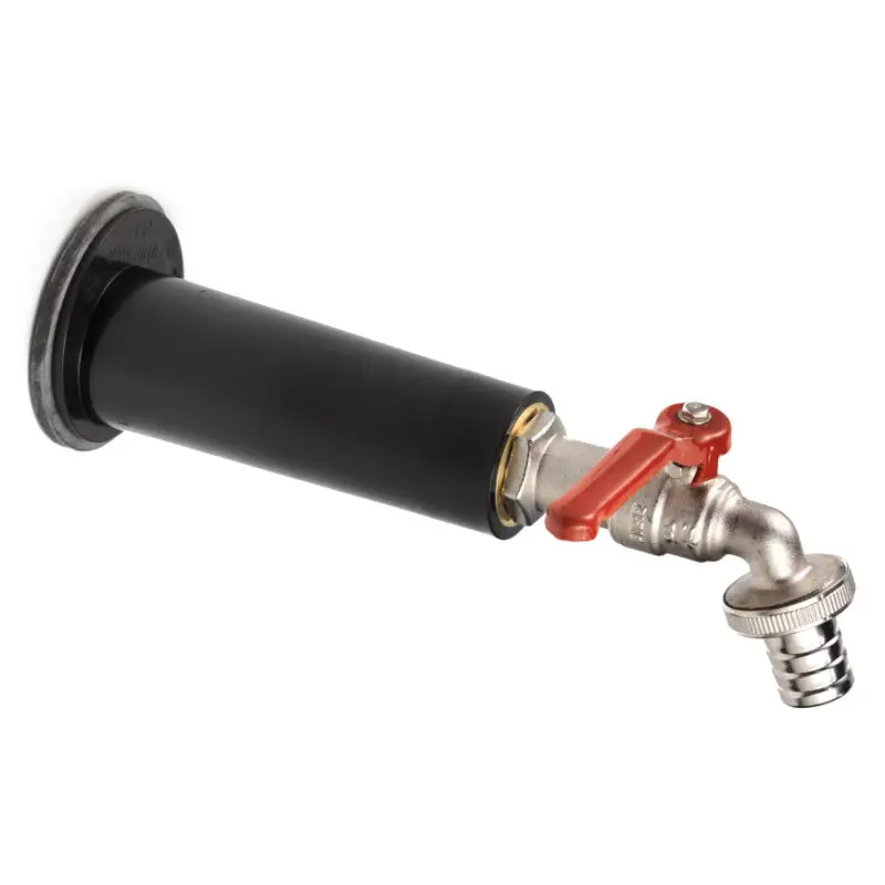 Airfit tank-adapter uitloopset, adapter, afdichtingsring en messing vernikkelde tapkogelkraan &frac34;" Koop Online