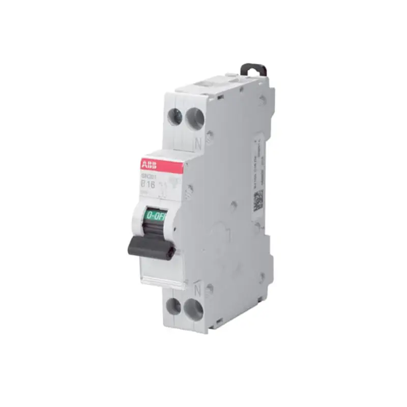 ABB installatieautomaat, 1P+N, 6 kA - 10 kA, B-karakteristiek, 230 V, 16 A Gratis Retour