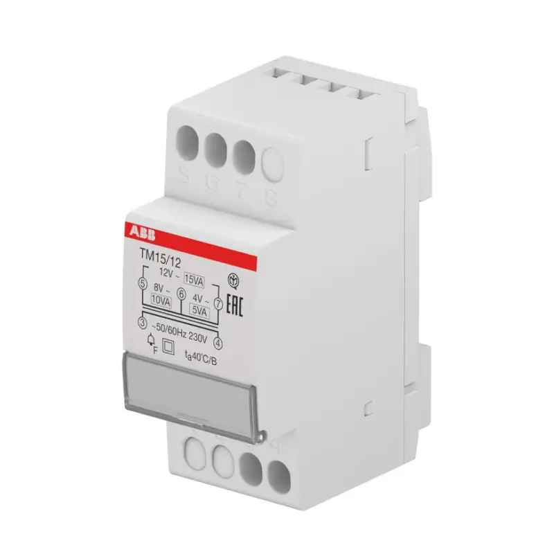 ABB beltransformator, 4-8-12 V, 15 VA Modern