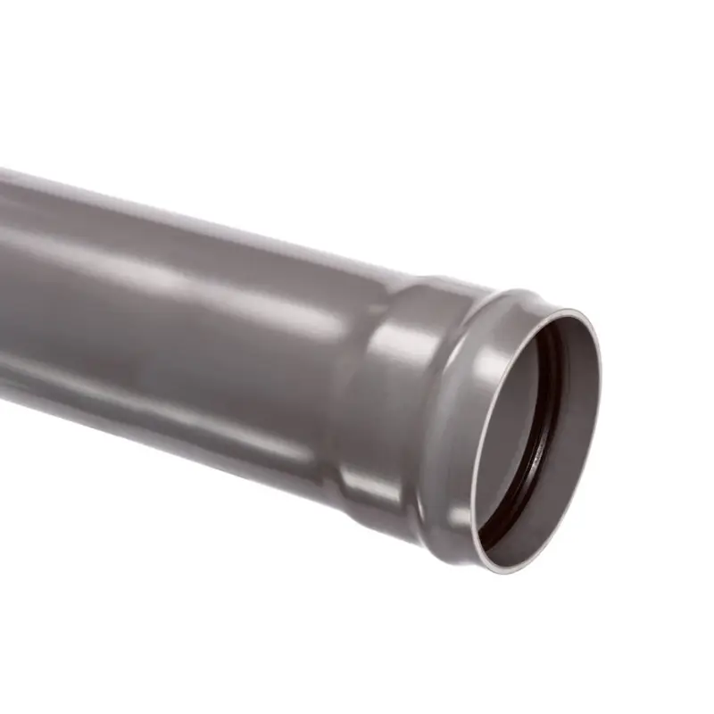 Afvoerbuis met aangevormde manchetmof, pvc, grijs, KOMO, SN4, l = 5 m, 250 x 6,2 mm, pakket &agrave; 80 m Gereduceerde Prijs