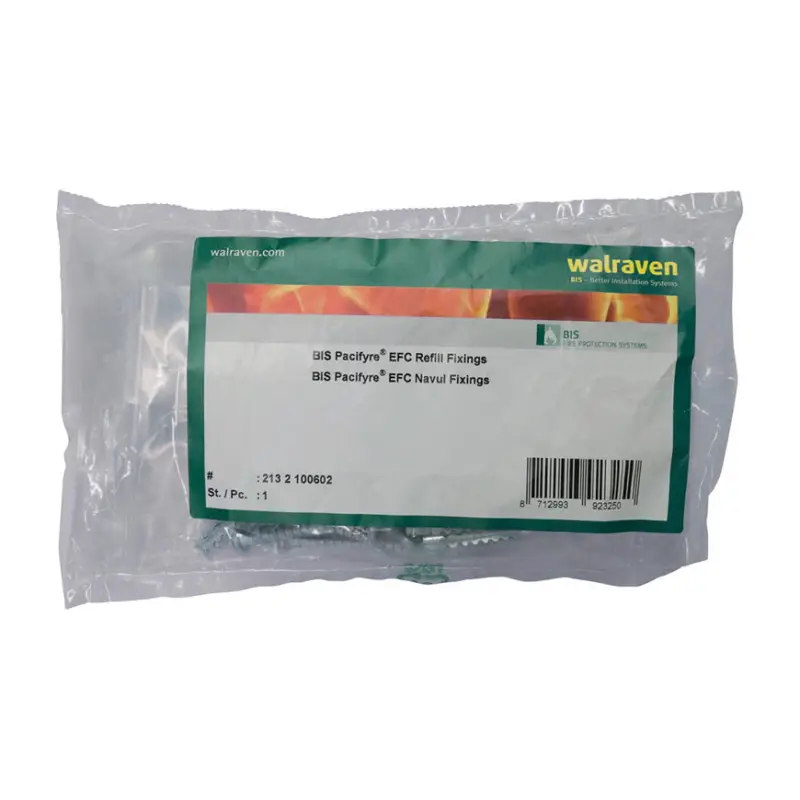 Walraven Pacifyre bevestigingsset brandmanchet, navulling, type EFC, verpakking &agrave; 18 stuks Plaats Bestelling