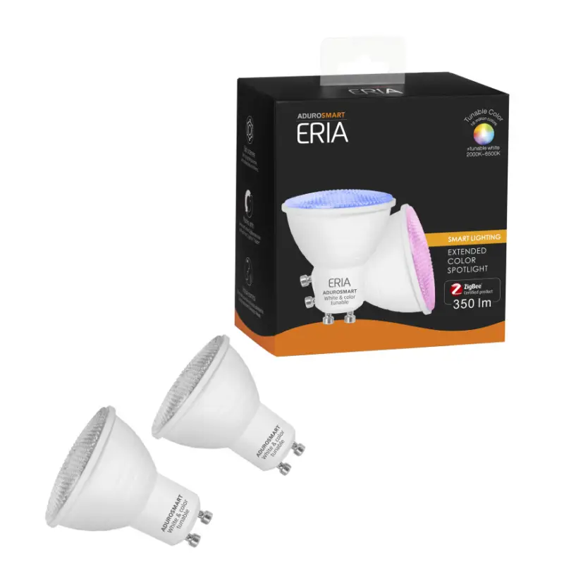 Wereldwijde Verzending AduroSmart ERIA® Tunable Colour spot, GU10, 6 W (2-pack)