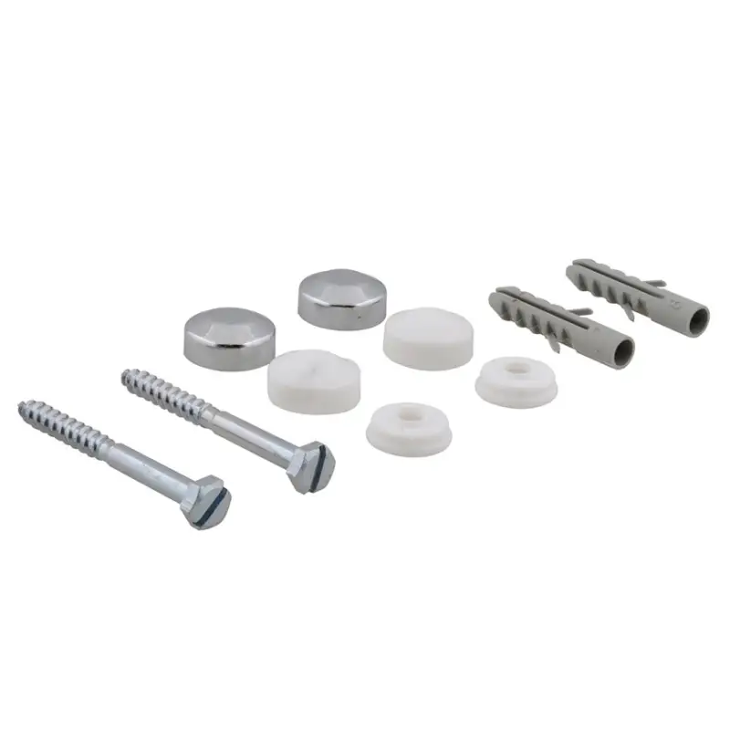 Walraven closetpot schroevenset, chroom, 6 x 70 mm, set &agrave; 2 stuks Modern