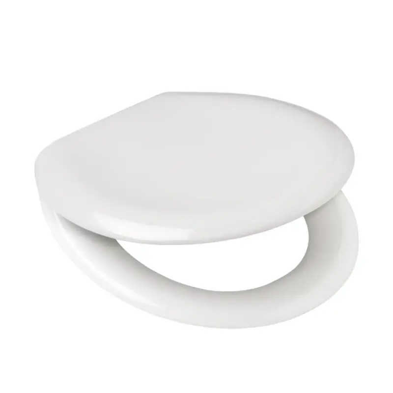 Voordeelprijs Wisa closetzitting, type Centaur, 37,6 x 44 cm, deksel, rvs scharnier, montage onder, wit