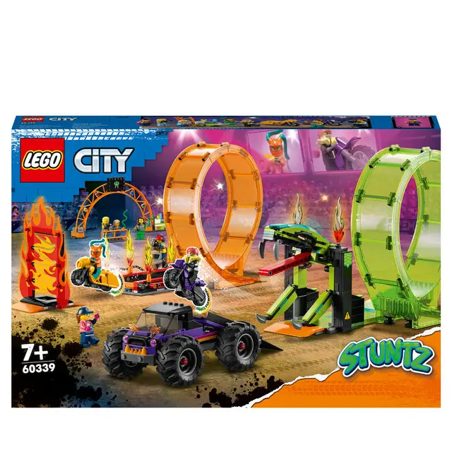 LEGO City 60339 - Dubbele looping stuntarena Lage Kosten