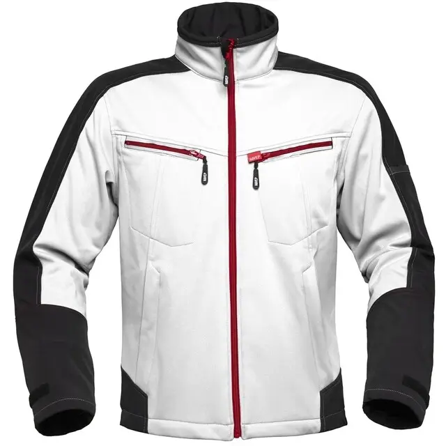 HAVEP Attitude Softshell Jas Wit/Charcoal Grijs Maat L Gereduceerde Prijs