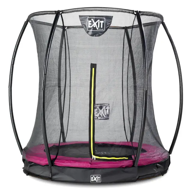 Weekendaanbieding EXIT Trampoline Silhouette Inground Roze - Ø 183 cm Safety Net