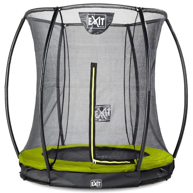 Lage Kosten EXIT Trampoline Silhouette Inground Limoen - Ø 183 cm Safety Net