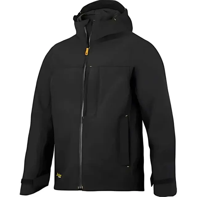 Topkwaliteit Snickers Allroundwork, Waterdicht Shell Jack Zwart (0400), S