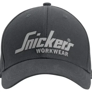 Snickers Cap met Logo 9041 Staal Grijs - Zwart (5804) Maat N.V.T. Plaats Bestelling