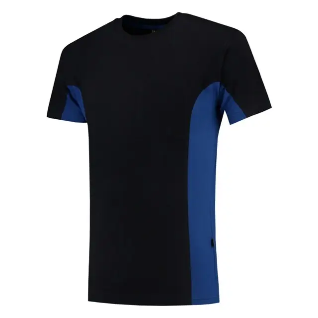 Voordeelprijs Tricorp T-Shirt Bicolor Borstzak Navyroyalblue 102002 L