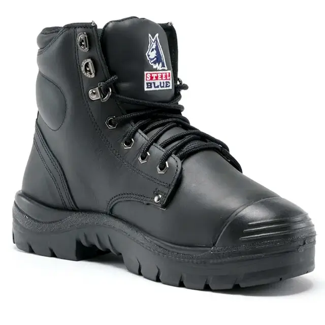 Budget Steel Blue Argyle Werkschoen Heren S3 met Rits Nitril Zwart - maat 49