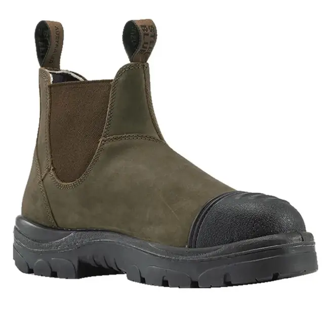 Nieuwe Collectie Steel Blue Hobart Werkschoen S3 Instapper Tpu Bruin - maat 37