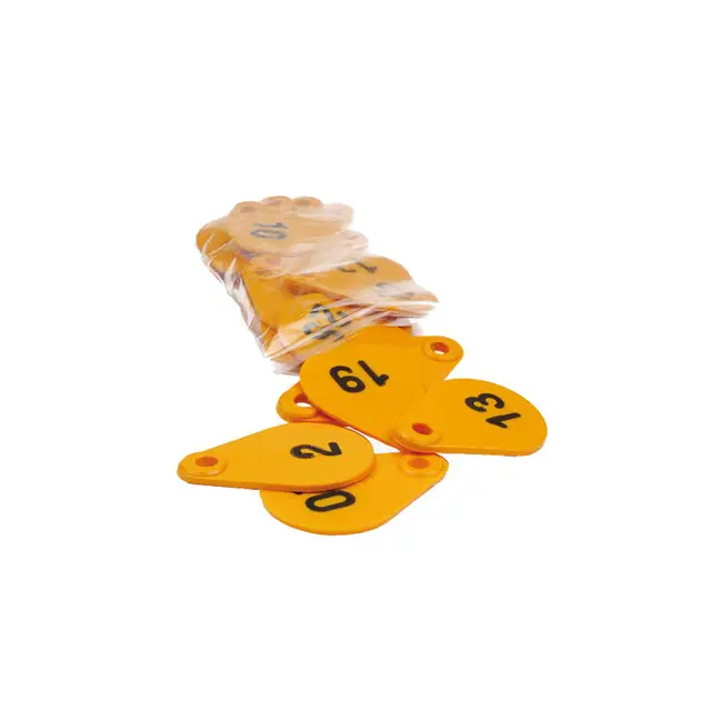 AKROH Halsplaatje voor Schapen Dalton Geel - set 1-25 Express Levering