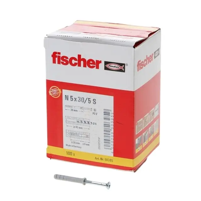 Goedkoop Nagelplug N 5x30/5 S met verzonken kop