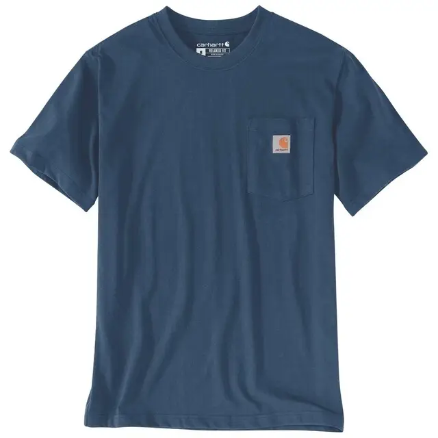 Koop Vandaag Carhartt Heren T-shirt Relaxed Fit Blauw - Maat XL