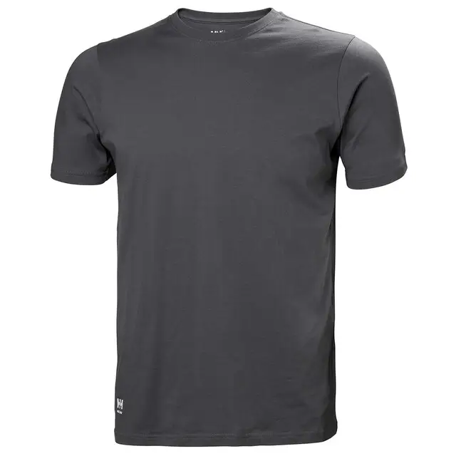 Helly Hansen Classic T-Shirt Heren 970 Donkergrijs - Maat XS Wereldwijde Verzending