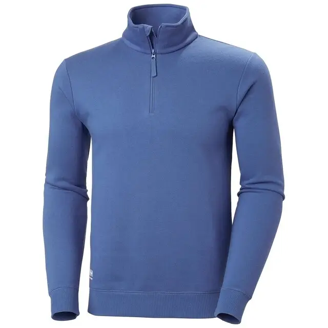 Wereldwijde Verzending Helly Hansen Classic Half Zip Sweatshirt Heren 558 Steen Blauw - Maat 3XL