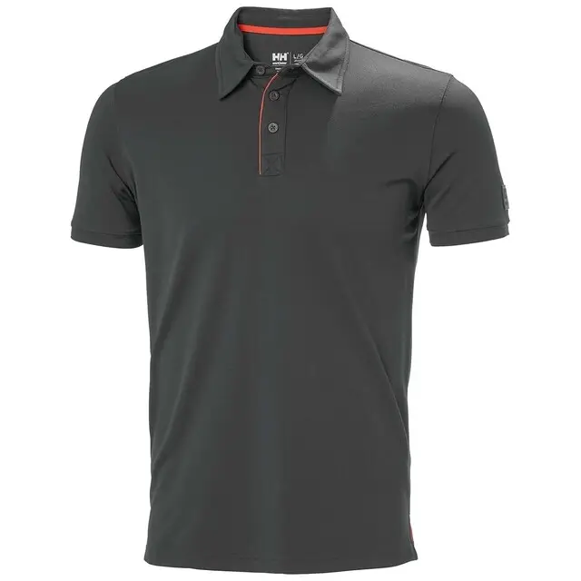 Seizoensaanbieding Helly Hansen Tech Polo Heren 951 Donkergrijs - Maat S