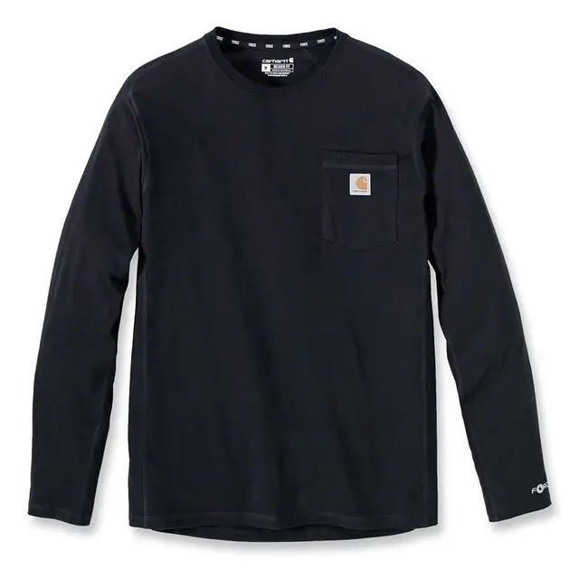 Carhartt Force Flex Pocket T-shirt Black L Wereldwijde Verzending