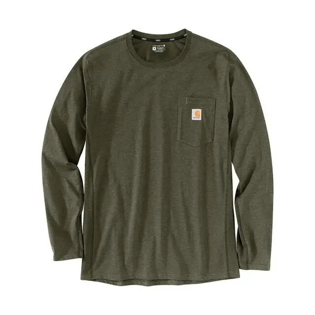 Ambachtelijk Carhartt Force Flex Pocket T-shirt Basil Heather S