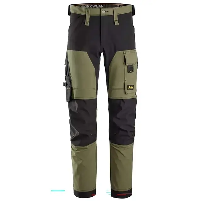 Voordeelprijs Snickers Stretch Broek 6375 Khaki Groen - Zwart (3104) Maat 258