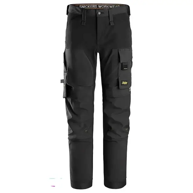 Merkproduct Snickers AllroundWork 4-weg Stretch Broek 6375 Zwart - Zwart (0404) Maat 254