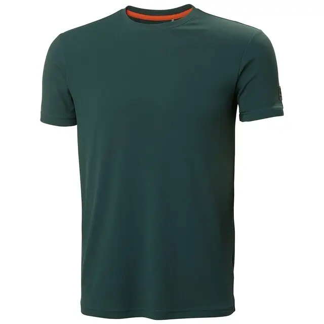 Helly Hansen Tech T-Shirt Heren 450 Groen - Maat L Gratis Retour