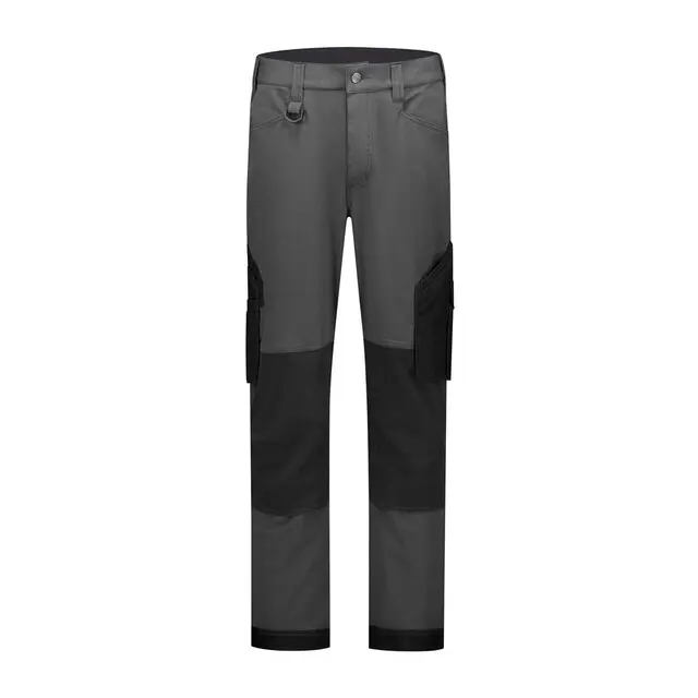 De Boer Werkbroek 4-way Stretch Met Kniezakken Grijs/zwart Maat 60 Bestseller