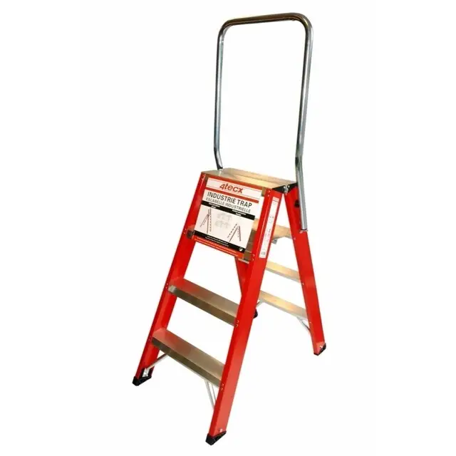 4Tecx Dubbel Oploopbare Industrietrap Aluminium “ 2x7 treden Tijdelijk Beschikbaar