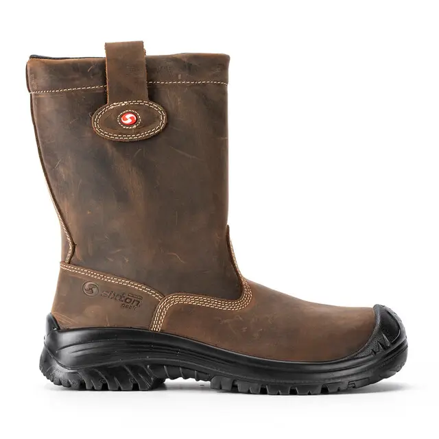 Sixton Peak Werklaars Montana S3 Donkerbruin Wol Gevoerd Maat 38 Direct Verzonden