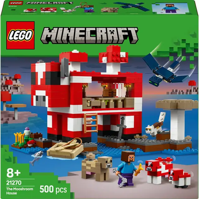 Direct Beschikbaar Lego 21270 Minecraft The Mooshroom House