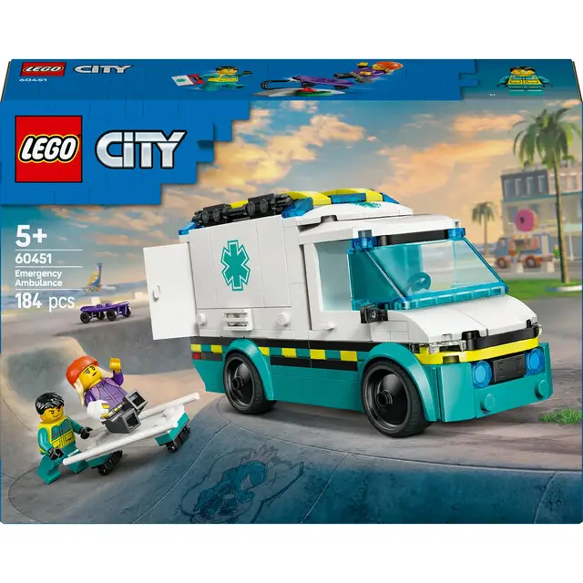 Wereldwijde Verzending Lego 60451 City Great Vehicles Emergency Ambulance
