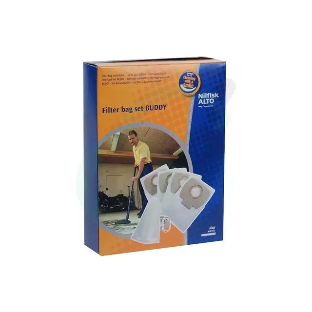 Nilfisk Stofzak Buddy 15/18 4 Stuks Gratis Verzending