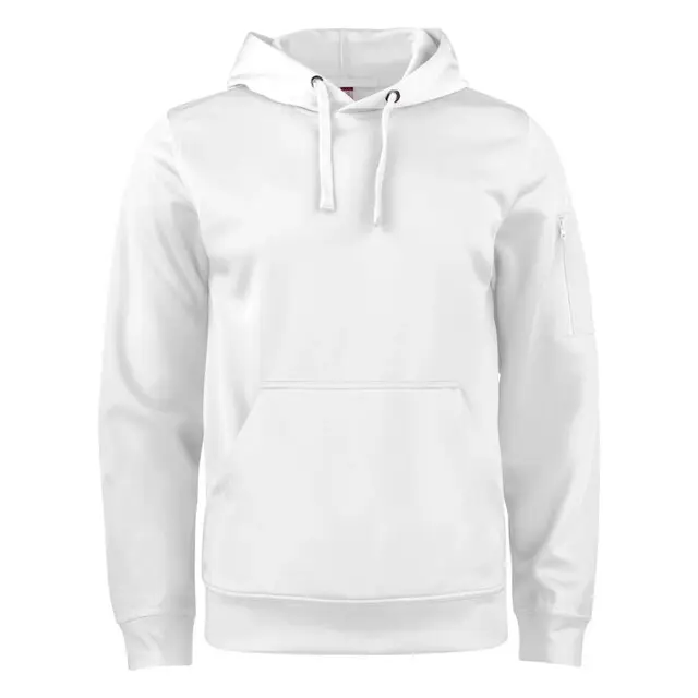 Authentiek Clique Basic Active Hoodie Wit - Maat XL