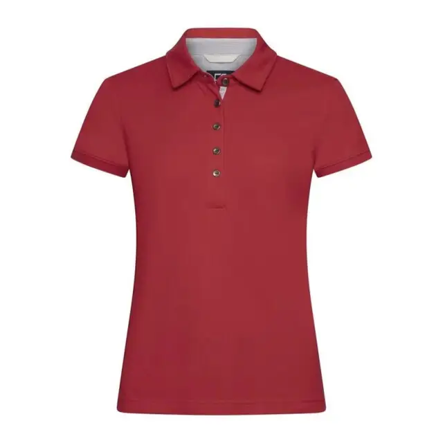 Cutter &Buck Advantage Premium Polo Dames Rood M Nieuwe Collectie