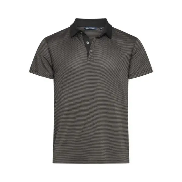 Trendy Cutter &Buck Virtue Polo Stripes Heren Zwart L