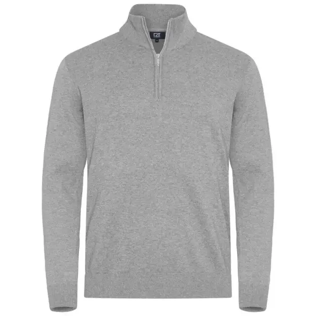 Populair Cutter &Buck Oakville Hz Sweater Heren Grijs Mél S
