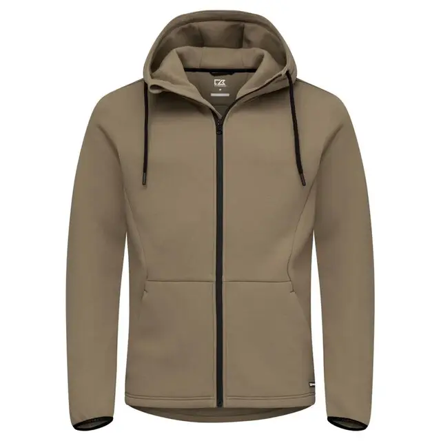 Cutter &Buck Pemberton Hood Fz Men Khaki XXL Beste Prijs