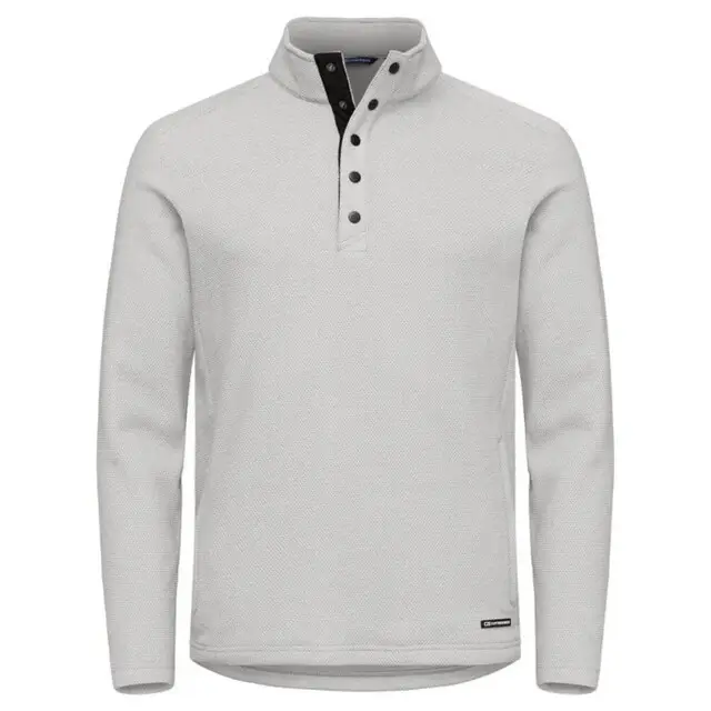 Cutter &Buck Hunts Point Fleece Heren Zilvergrijs L Aanbieding